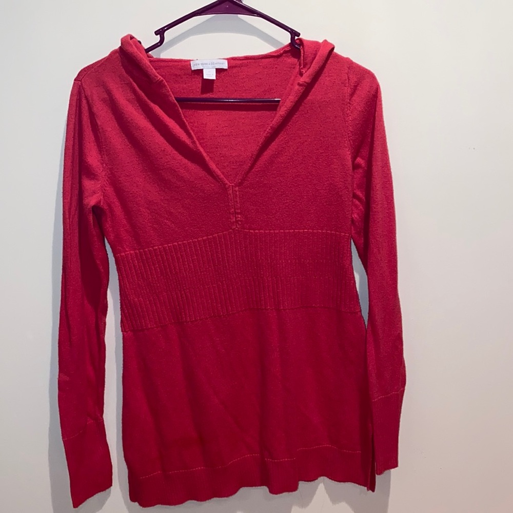 Long Sleeve Hooded Shirt, New York & Company
